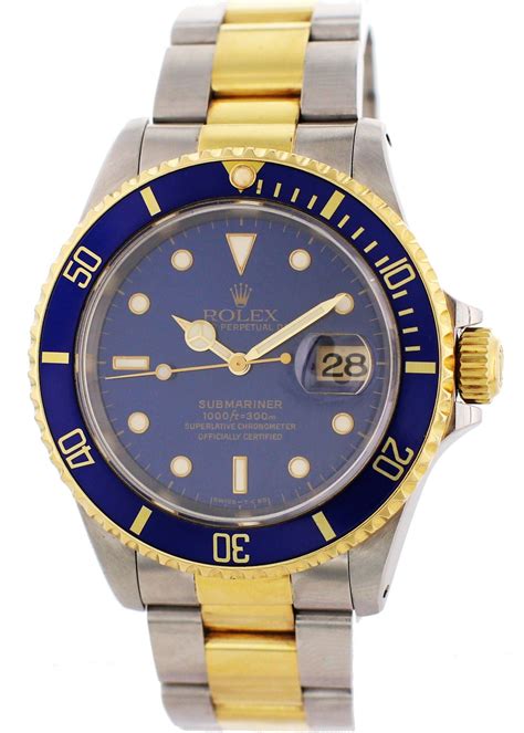 rolex oyster perpetual 16613 submariner wristwatch|Rolex 16233 price guide.